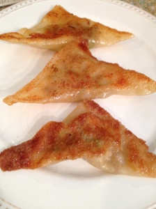 finished potstickers